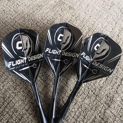 Three flights carrying the CJ Flight Design logo