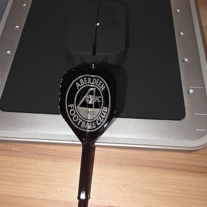 An Aberdeen Football Club crest on a single flight